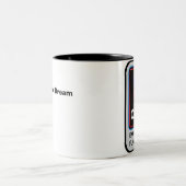 Vluchttest Leven van de Dream-Mok Tweekleurige Koffiemok (Center)