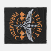 Vluchtverpleegkundige Fleece Deken (Voorkant (Horizontaal))