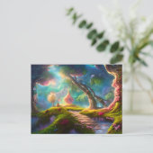 Vluchtverslindend landschap briefkaart (Staand voorkant)