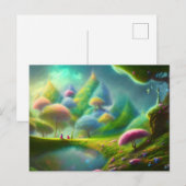 Vluchtverslindend landschap briefkaart (Voorkant / Achterkant)