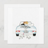 Vluchtwagen Bedankkaart (Voorkant / Achterkant)