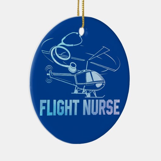 Vluchtzuster Heartbeat Practitioner Nursing RN Keramisch Ornament (Rechts)