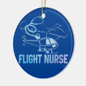 Vluchtzuster Heartbeat Practitioner Nursing RN Keramisch Ornament (Links)