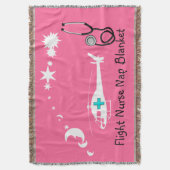 Vluchtzuster Nap Blanket Pink Deken (Voorkant Verticaal)