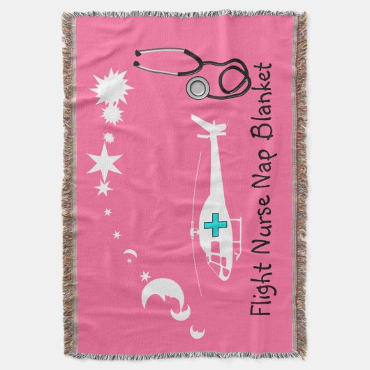 Vluchtzuster Nap Blanket Pink Deken (Voorkant Verticaal)