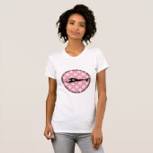 Vluchtzuster T-Shirt Pink Polka Dots (Voorkant volledig)