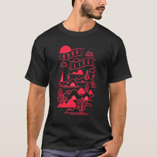Vlug levensavontuurlijk fietsen buitenshuis reizen t-shirt
