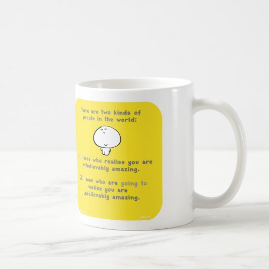 VM8046, vimrod, "je bent geweldig", "twee soorten" Koffiemok (Rechts)