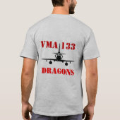 VMFA-133 - Licht gekleurd T-shirt (Achterkant)