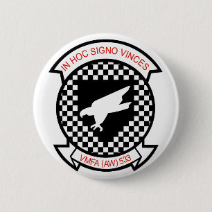 VMFA-533 NIGHTHAWKS RONDE BUTTON 5,7 CM