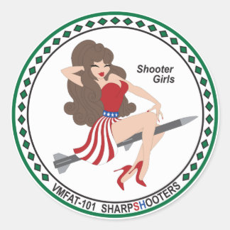 VMFAT-101 "Shooter Girls" Sticker - Janice