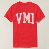 VMI  Retro College Arch Style Funny T-shirt (Design voorkant)