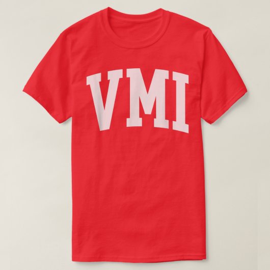 VMI  Retro College Arch Style Funny T-shirt (Design voorkant)