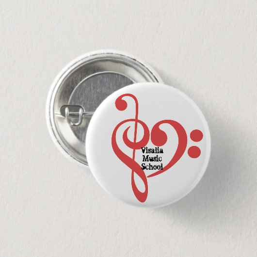 VMS Clef Heart Button (Voorkant /achterkant)
