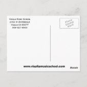 VMS Electric Guitar Briefkaart (Achterkant)