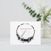 VMS Snare Drum Briefkaart (Staand voorkant)