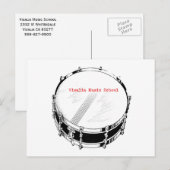 VMS Snare Drum Briefkaart (Voorkant / Achterkant)