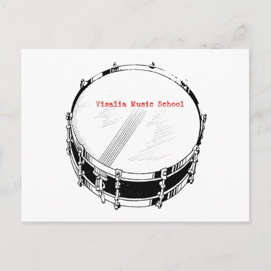 VMS Snare Drum Briefkaart (Voorkant)