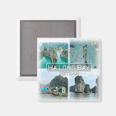 VN0014 Azië, Vietnam, Ha Long Bay, Koelkast Magneet (Voorkant / Achterkant)