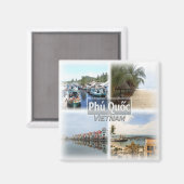 VN0015 Azië, Vietnam, Phu Quoc, Koelkast Magneet (Voorkant / Achterkant)