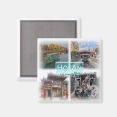 VN0017 Azië, Vietnam, Hoi An, koelkast Magneet (Voorkant / Achterkant)