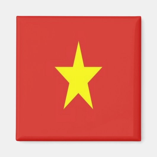 VN001 VIETNAMESE FLAG, Vietnam, Azië, Fridge Magneet (Voorkant)