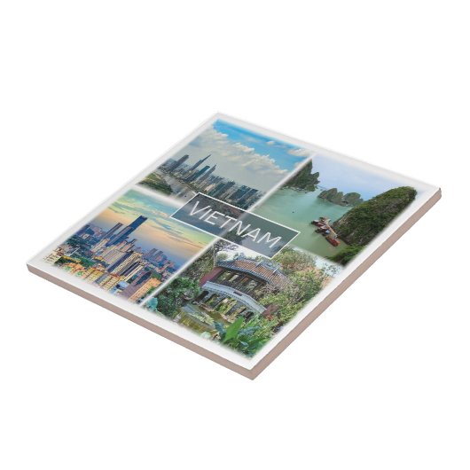 VN012 VIETNAM, Mosaic, Azië, Tegeltje (Zijkant)