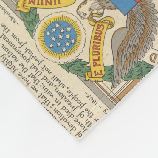 VN-kaart van de wereld Fleece Deken (Hoek)