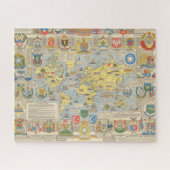VN-kaart van de wereld Legpuzzel (Horizontaal)
