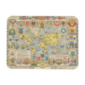 VN-kaart van de wereld Magneet (Horizontaal)