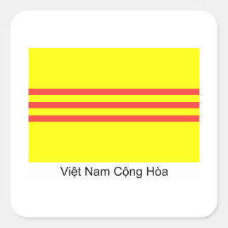 VNCH-vlag Vierkante Sticker