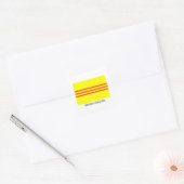 VNCH-vlag Vierkante Sticker (Envelop)