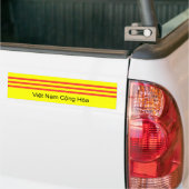 VNCH-vlaggenBumpersticker Bumpersticker (Op Truck)