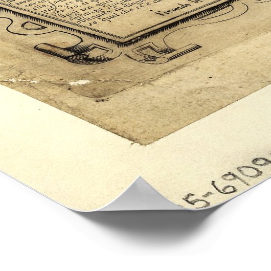 Vniversale descrittionWereldkaart (1565) Poster (Hoek)