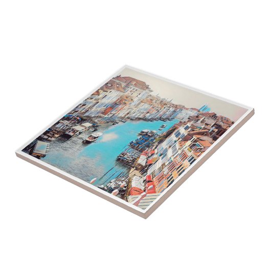 VNT008 VENICE, Canal Grande, Italië, Tegeltje (Zijkant)