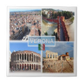 VNT009 VERONA, Mozaïek, Veneto, Italië, Tegeltje (Voorkant)