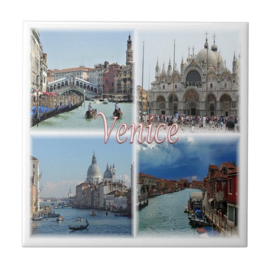 VNT023 VENICE mosaic, Veneto, Italië Tegeltje (Voorkant)