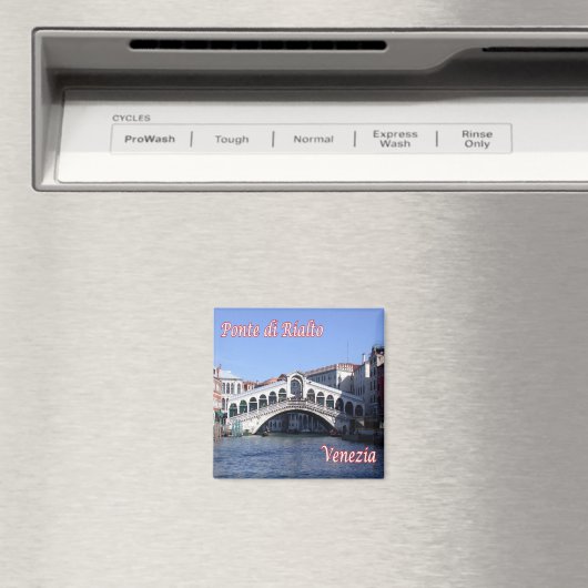 VNT027 VENICE, Rialto Bridge, Italië, Fridge Magneet (Insitu (Vaatwasser))