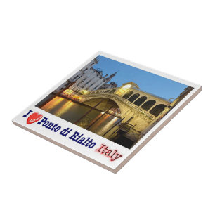 VNT029 VENICE, Rialtobrug, Italië, Tegeltje