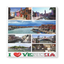VNT030 VENICE I Love, Mosaic, Italy, Fridge
