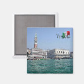 VNT042 VENICE, Panorama, Veneto, Italië, Fridge Magneet (Voorkant / Achterkant)