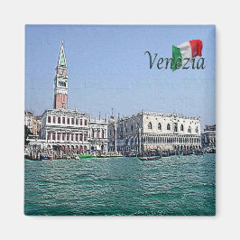 VNT042 VENICE, Panorama, Veneto, Italië, Fridge Magneet