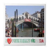 VNT048 VENETIË, RIALTO BRIDGE I Love, Italië, Tegeltje (Voorkant)