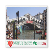 VNT048 VENICE, RIALTO BRIDGE I Love, Italië, Fridg