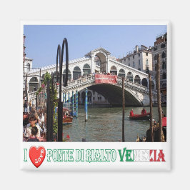 VNT048 VENICE, RIALTO BRIDGE I Love, Italië, Fridg Magneet