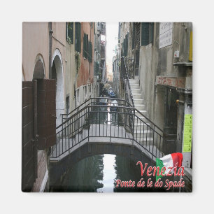 VNT052 VENICE, DE LE DO SPADE BRIDGE, Fridge Magneet