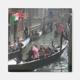 VNT063 VENICE, Gondolas, Veneto, Italië, Fridge Magneet