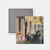 VNT064 VENICE, Gondolas, Veneto, Italië, Fridge Magneet (Voorkant / Achterkant)