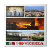 VNT081 VICENZA I Love, Mozaïek, Italië, Tegeltje (Voorkant)