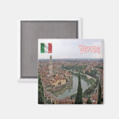 VNT082 VERONA, Veneto, Italië, Fridge Magneet (Voorkant / Achterkant)
